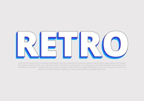 Text style effect with text style graphic element. Иллюстрация