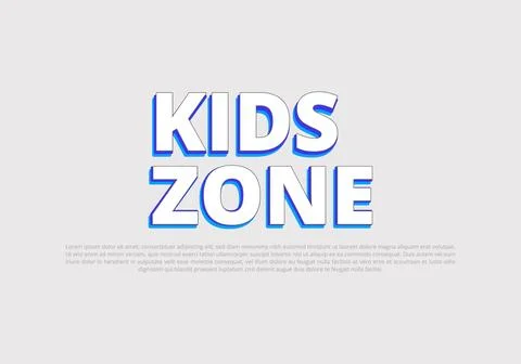 Text style effect with text style graphic element. Stock Illustration