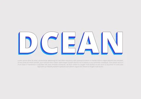 Text style effect with text style graphic element. Stock Illustration