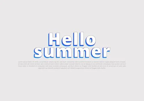 Text style effect with text style graphic element. Stock Illustration