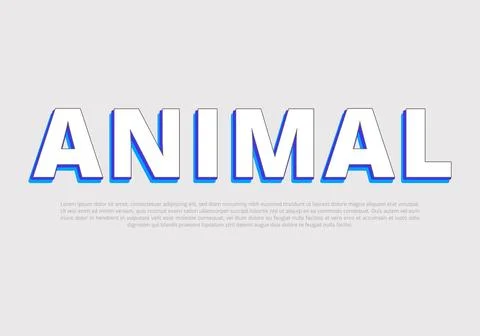 Text style effect with text style graphic element. Stock-Illustration