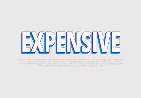 Text style effect with text style graphic element. Stock Illustration