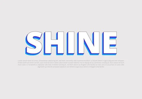 Text style effect with text style graphic element. Иллюстрация