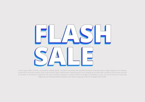 Text style effect with text style graphic element. Stock-Illustration