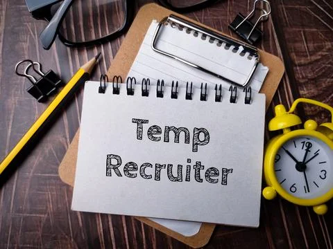 Text Temp Recruiter Stock Photos