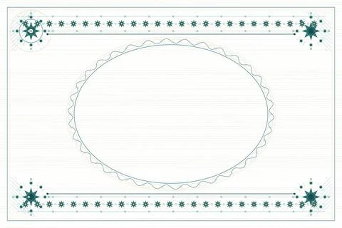 A text TEMPLATE with decorative corner and border Stock Illustration