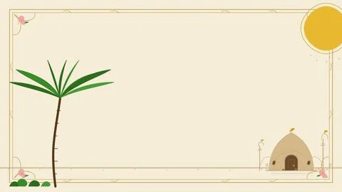 Text template with decorative corners and border Stock Illustration