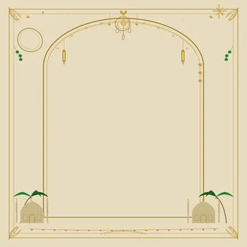 Text template a page with decorative corners and border Stock Illustration