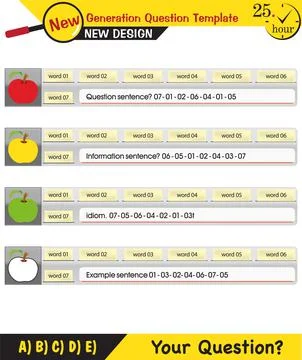 Text Templates - for teachers Stock Illustration