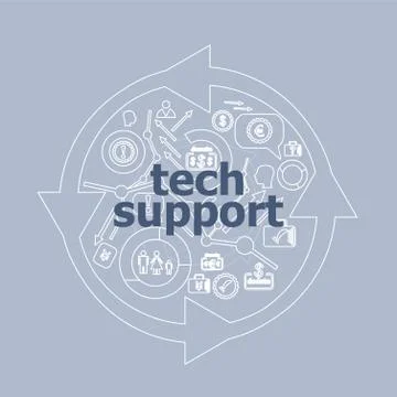 Text Text support. Information concept . Icon and button set Stock Illustration