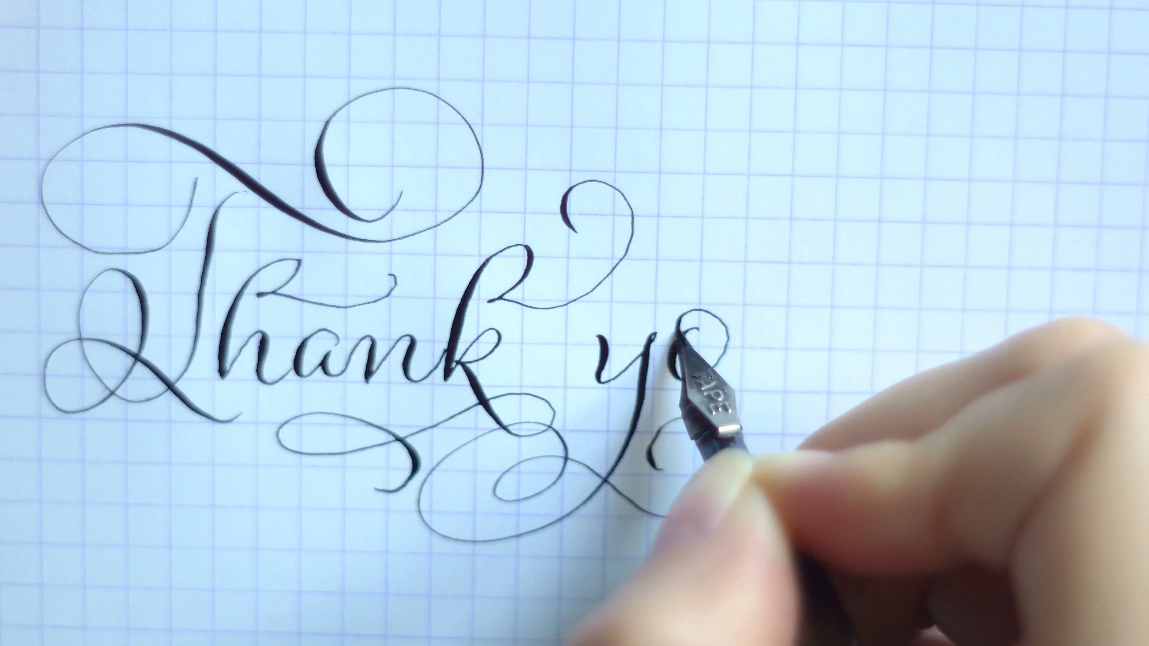 Fountain Pen Writing Thank You