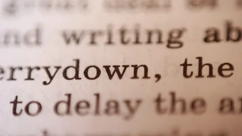 Text thumbing through. Macro focus 스톡 동영상 88764031