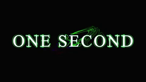 Text time sequence with glitch effect in dark background for concept of urgen Stock Footage 344036163