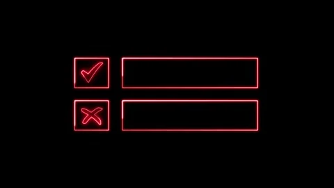 Text title box set, right or wrong, accept decline icons, isolated black ba.. Stock Footage 304189989