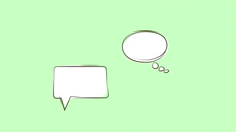 Text typing in messenger, sending message, message bubble for custom text o.. Stock Footage 330655022