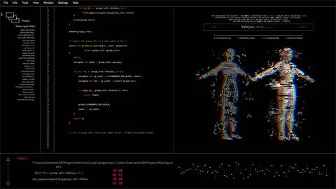 Text UI HUD technological infographic elements.HUD 2GFX Technology Sci Fi 2D Stock Illustration