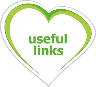 Text useful links. Information concept Stock Illustration
