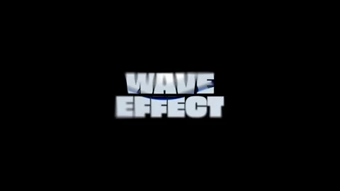 Text Wave Effect Stock After Effects