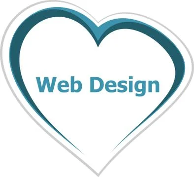 Text Web Design. It concept Stock Illustration