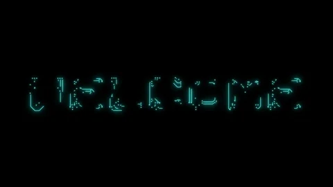 Text welcome in the form of printed circuit board tracks Stock Footage 103824859