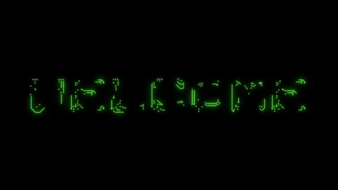 Text welcome in the form of printed circuit board tracks Stock Footage 103825564