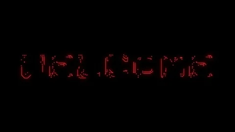 Text welcome in the form of printed circuit board tracks Stock Footage 103826131