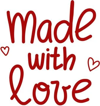 Text word needlework handmade vector Stock Illustration