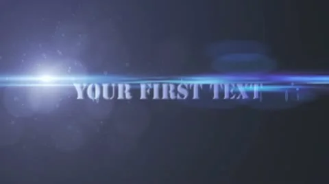 Text zoom out After Effects stock