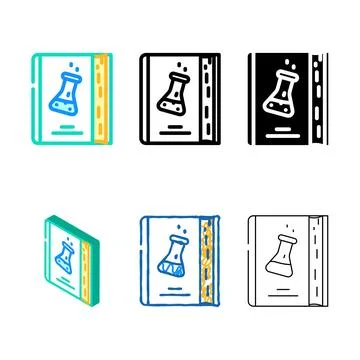 Textbook for noting lesson color icon edition vector Stock Illustration