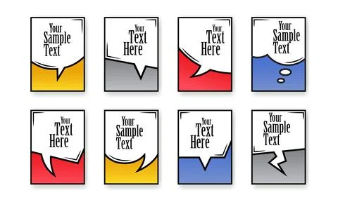 Textbox Frame Set Stock Illustration
