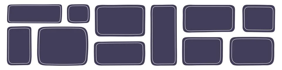 Textbox frame with speech and dialog bubble. shape for comment and title. Stock Illustration