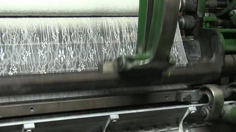Textil machine, factory Stock Footage 46296361