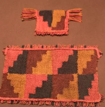 Textil nasca  culture,peru,peruvian cloth children Stock Photos
