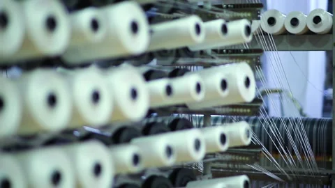 Textile and plastic factory from another angle Stock Footage 236706241