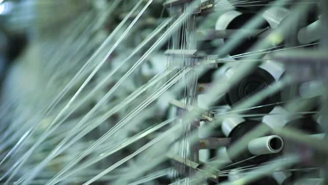 Textile and plastic factory close up Stock Footage 236706346
