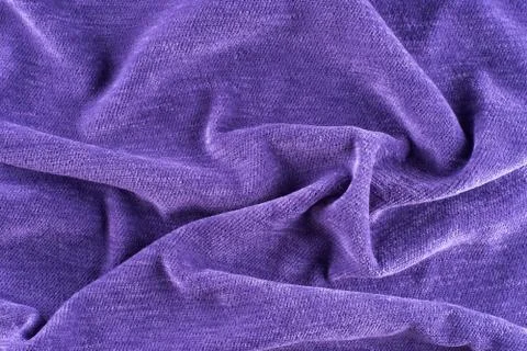 Textile and texture concept - close up of crumpled fabric background. Stock Photos