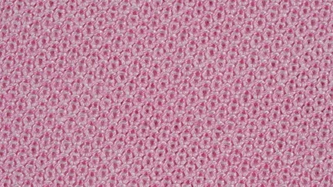 Textile background - 100 percent pink white cotton fabric. Macro shoot Stock Footage 125948232
