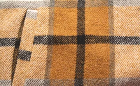 Textile background from cotton material. Check pattern Stock Photos
