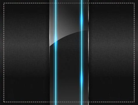 Textile background with a glass panel Stock Illustration