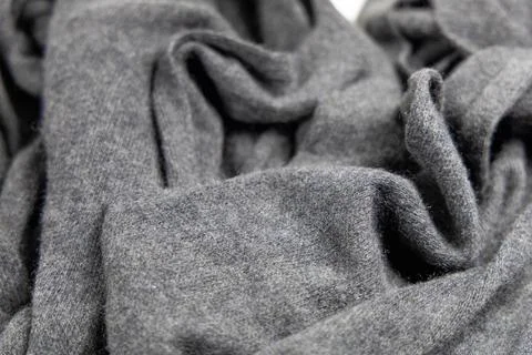 Textile background grey cashmere texture. Wool products. Stock Photos