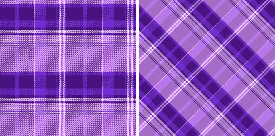 Textile background pattern of tartan check texture with a vector plaid seam.. Stock Illustration