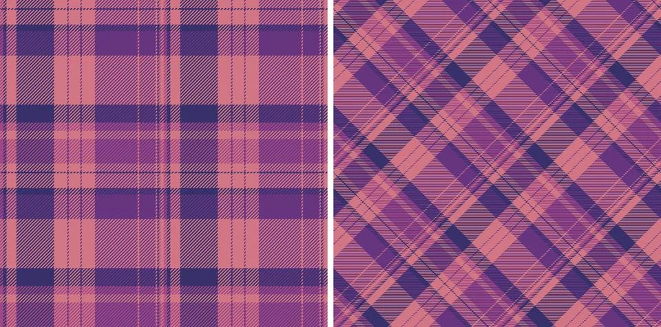 Textile background tartan of seamless vector fabric with a plaid pattern ch.. Stock Illustration