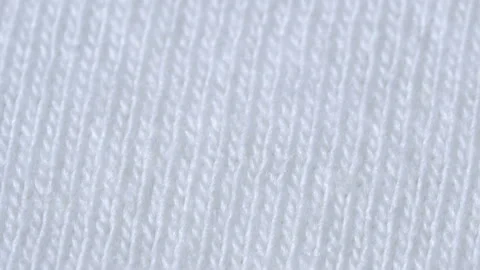 Textile background - white 100% cotton cloth with jersey (stockinette) structure Stock-Footage 100259754
