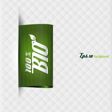 Textile bio label Stock Illustration