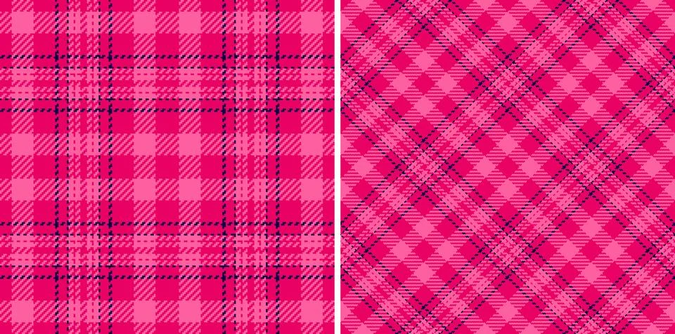 Textile check pattern of vector fabric seamless with a tartan background te.. Stock Illustration