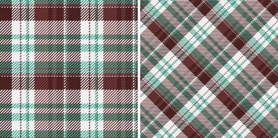 Textile check vector of tartan fabric background with a texture seamless pl.. Stock Illustration