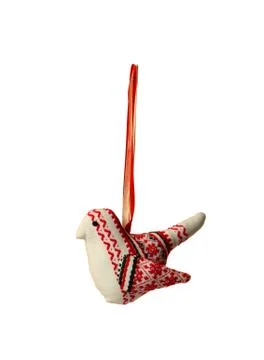 Textile Christmas tree toys Stock Photos