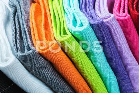 Textile Colorful Socks Background