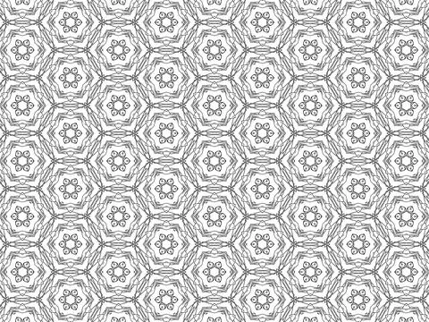 Textile demonic flower patterns Stock Illustration