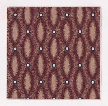 Textile Design with Alternating Vertical Rows of Pearls and Lens Shapes ove.. Stock Photos
